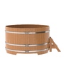 BentWood круглая из дуба (D=1,80 м.), h=1 м. Натуральная Премиум купель фото  фото - 3