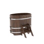 Купель BentWood овальная из лиственницы (0,76х1,16 м.), h=1 м. Мореная Премиум в наличии на сайте фото - 1 BentWood овальная из лиственницы (0,76х1,16 м.), h=1 м. Мореная Премиум купель фото фото - 1
