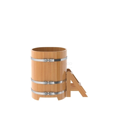 BentWood овальная из лиственницы (0,59х1,06 м.), h=1 м. Натуральная Премиум купель фото  фото - 3