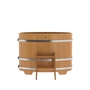 BentWood овальная из лиственницы (0,69х1,31 м.), h=1 м. Натуральная Премиум купель фото  фото - 4