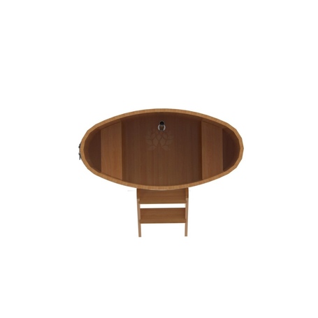 BentWood овальная из лиственницы (0,69х1,31 м.), h=1 м. Натуральная Премиум купель фото  фото - 5