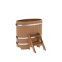 Купель BentWood овальная из дуба (0,59х1,06 м.), h=1 м. Натуральная Премиум для бани фото - 1 BentWood овальная из дуба (0,59х1,06 м.), h=1 м. Натуральная Премиум купель фото фото - 1