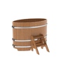 Купель BentWood овальная из дуба (0,80х1,42 м.), h=1 м. Натуральная Премиум Вы можете найти у нас на сайте фото - 1 BentWood овальная из дуба (0,80х1,42 м.), h=1 м. Натуральная Премиум купель фото фото - 1