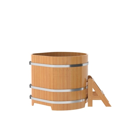 BentWood угловая из лиственницы (1,03х1,03 м.), h=1 м. Натуральная Премиум купель фото  фото - 3