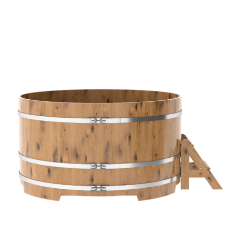 BentWood круглая из дуба (D=1,80 м.), h=1,1 м. Натуральная Премиум купель фото  фото - 3
